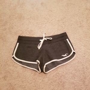 Soft Gray Hollister shorts with logo